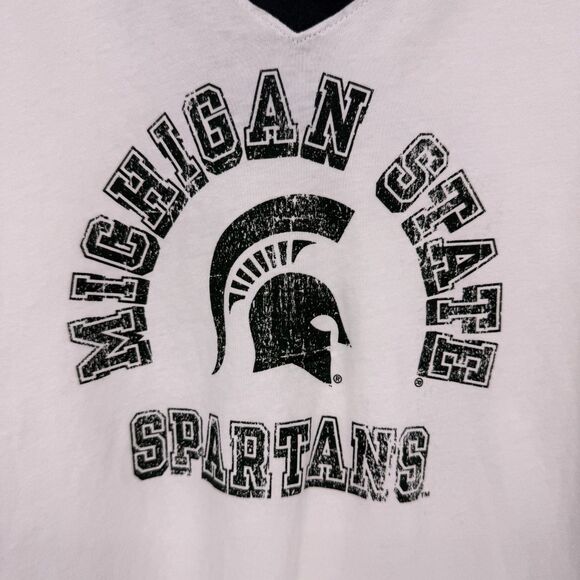 Michigan State University shirt 1X Women's Plus Size MSU knit top V-Neck NEW - Picture 8 of 9